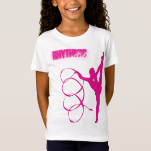 Camiseta Gimnasia rítmica Rosa caliente