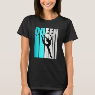 Camiseta Gimnasia Rítmica Turquesa Reina Mujer