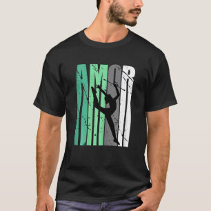 Camiseta Gimnasia Rítmica Verde Gritona Amor Inspirat