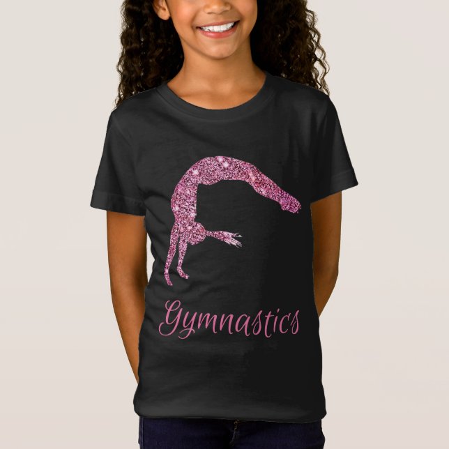Camiseta Gimnasia Shimmer rosa (Anverso)