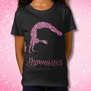 Camiseta Gimnasia Shimmer rosa y espuma