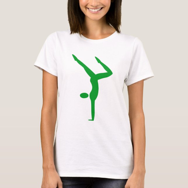 Camiseta Gimnasia - Verde de hierba (Anverso)