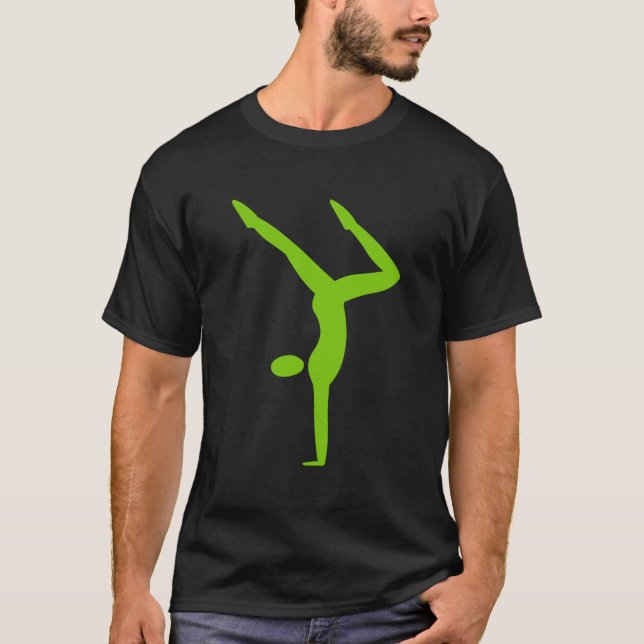 Camiseta Gimnasia - Verde marciano (Anverso)