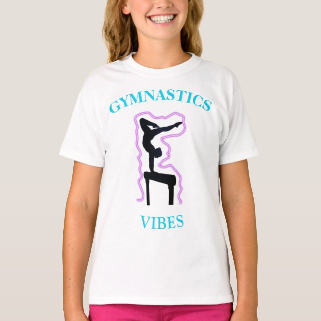 Camiseta Gimnasia Vibes T-Shirt con el nombre de la gimnast (Anverso)
