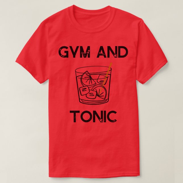 Camiseta gimnasia y tonic (Diseño del anverso)