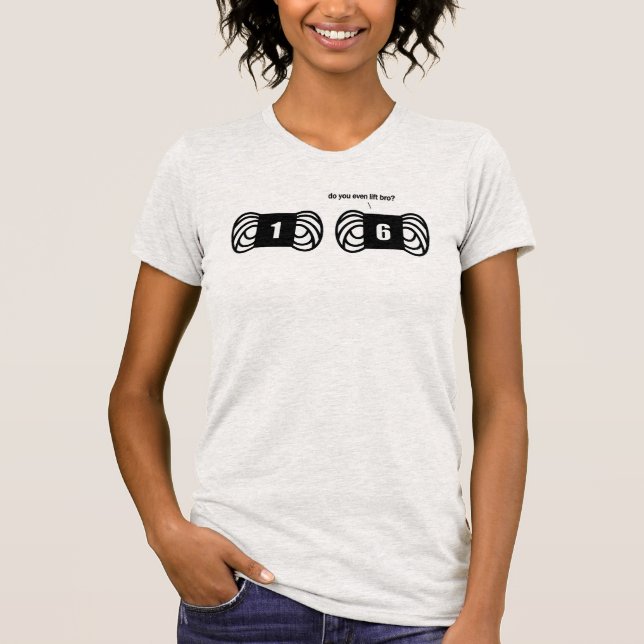 Camiseta gimnasio abultado divertido del hilo para obras de (Anverso)