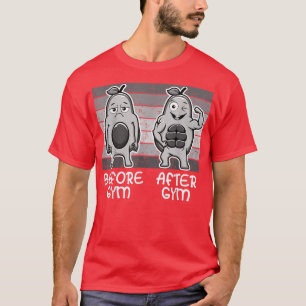 Camiseta Gimnasio Aguacate, Levantamiento del peso de las m