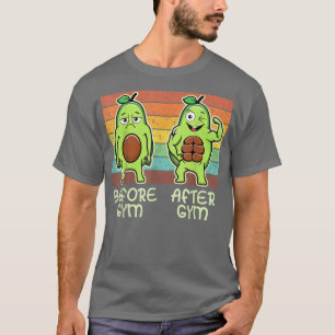 Camiseta Gimnasio Aguacate, Levantamiento del peso de las m