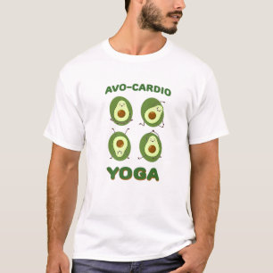 Camiseta Gimnasio aguacate yoga afro-cardio ejercicio