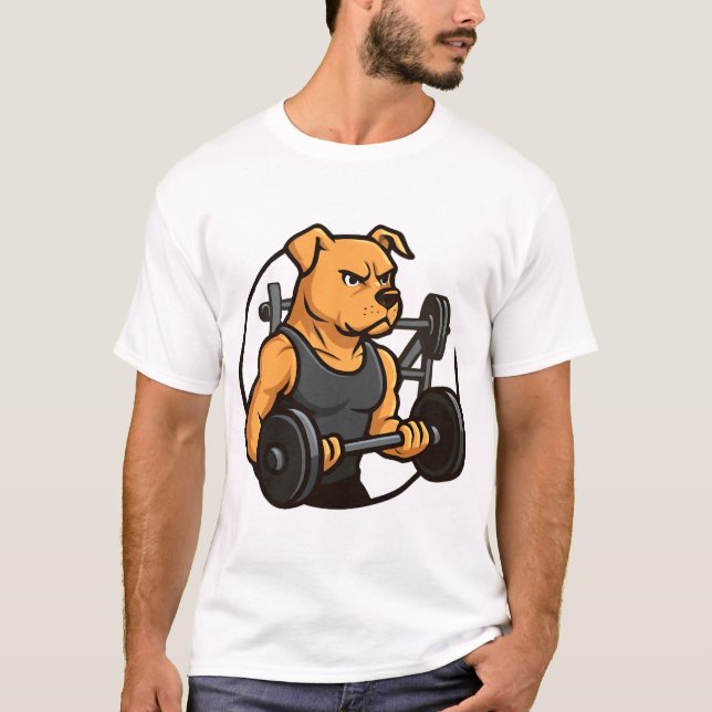 Camiseta Gimnasio Alpha Dog  Poder Desatado (Anverso)