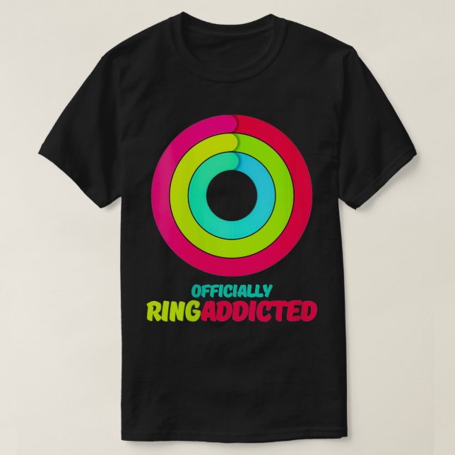 Camiseta Gimnasio Apple Watch para mujeres con anillo ofici (Diseño del anverso)