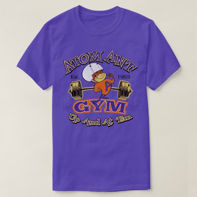 Camiseta Gimnasio atómico de hormigas gastado (Diseño del anverso)
