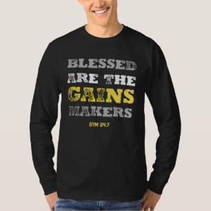 Camiseta Gimnasio Benditos Sean Los Creadores De Ganancias