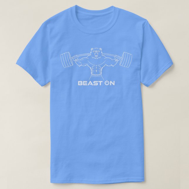 Camiseta Gimnasio Bestia De Gimnasio Con Motivación De Gimn (Diseño del anverso)