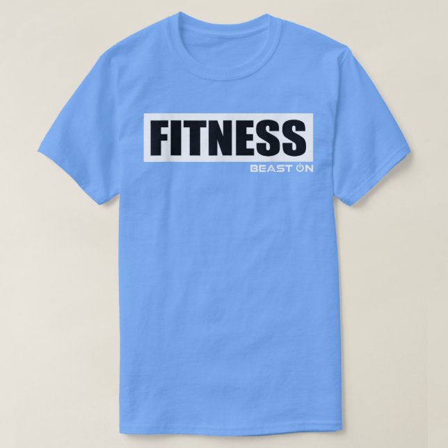 Camiseta Gimnasio Blanco - Bestia En Gimnasio Motivación Fi (Diseño del anverso)