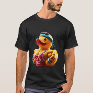 Camiseta Gimnasio Bro Pato de goma Músculo Constructor de c