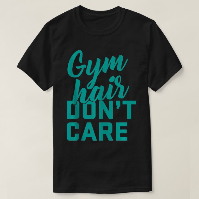 Camiseta Gimnasio Cabello No es Gracioso Gimnasio Fitness (Diseño del anverso)
