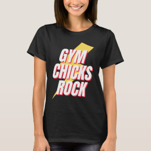 Camiseta Gimnasio Chicas Rock Retro Estrangulación Gimnasio