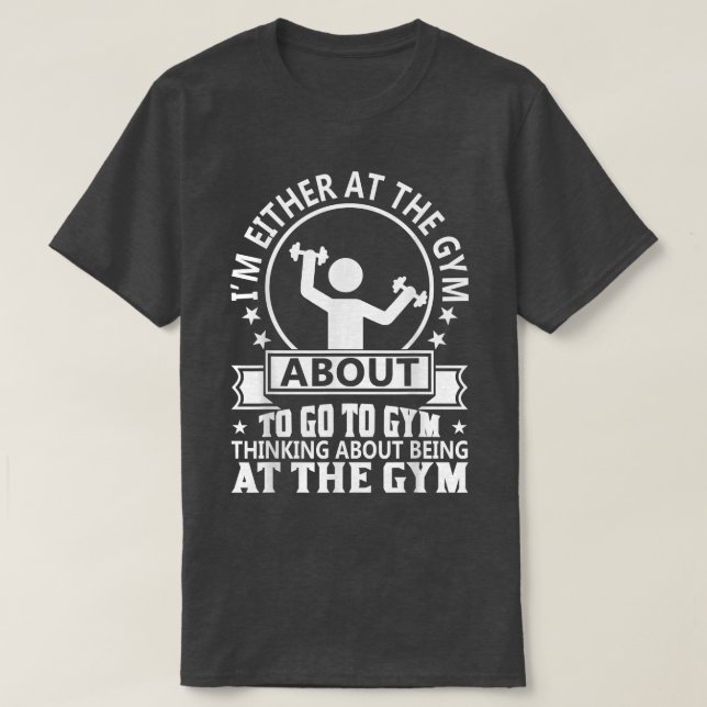 Camiseta Gimnasio con música divertida que dice que el gimn (Diseño del anverso)