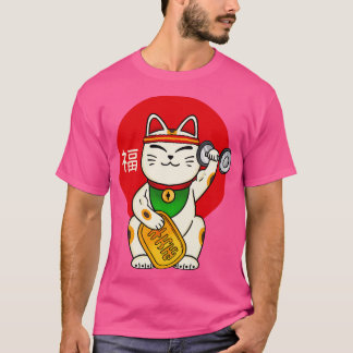 Camiseta Gimnasio con suerte de gato