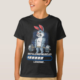 Camiseta Gimnasio culturismo instalando músculos