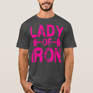 Camiseta Gimnasio Dama De Hierro Motivacional