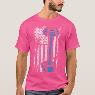Camiseta Gimnasio De Bandera Estadounidense Y Regalo De Lev