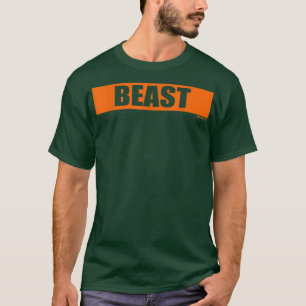 Camiseta Gimnasio de Bestia Motivación Naranja Formación en