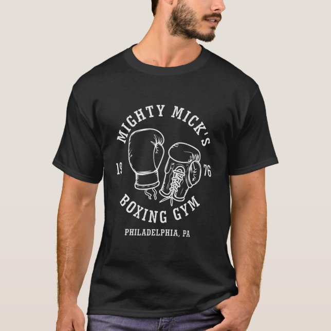 Camiseta Gimnasio De Boxeo De Mighty Mick 1976 (Anverso)