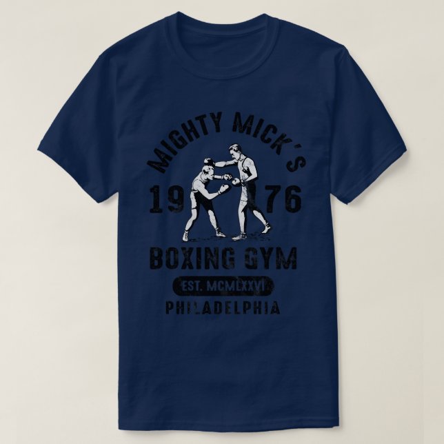 Camiseta Gimnasio de boxeo de poderosos Mike 1976 (Diseño del anverso)