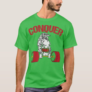 Camiseta Gimnasio de Construcción de Halterofilia Conquer W