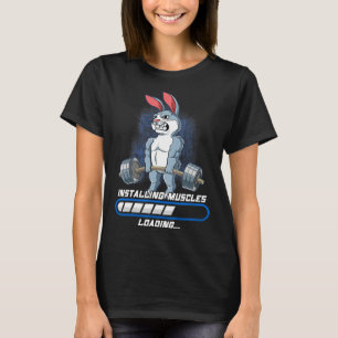 Camiseta Gimnasio de culturismo instalando músculos