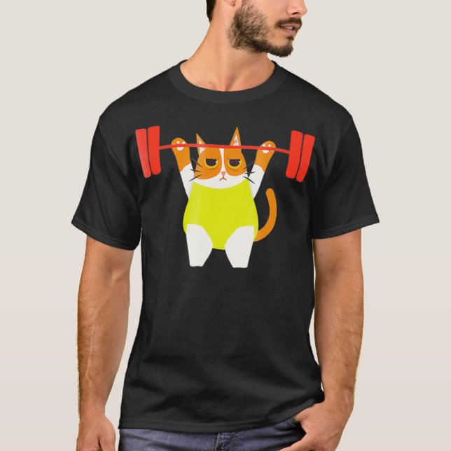 Camiseta Gimnasio de entrenamiento para el amante del gato (Anverso)