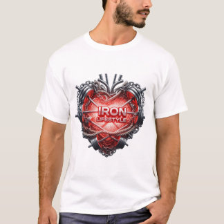 Camiseta Gimnasio de estilo de vida de hierro - Construcció