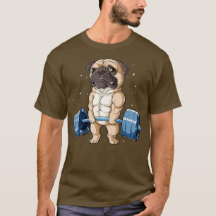 Camiseta Gimnasio de Fitness para Hombres Difuntos Pug Weig