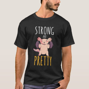 Camiseta Gimnasio De Formación De Sólidos Y Bonitos Axolotl