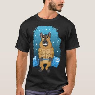 Camiseta Gimnasio de levantamiento de pesas de pastores ale