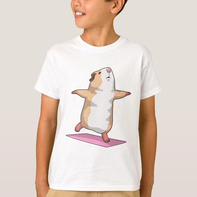 Camiseta Gimnasio de meditación de yoga para cerdos de Guin (Anverso)