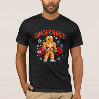Camiseta Gimnasio de Navidad Pan de Jengibre Divertido Entr