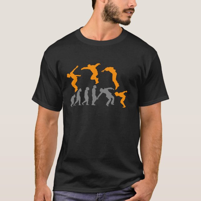 Camiseta gimnasio de Parkour Evolution corredor de obstácul (Anverso)