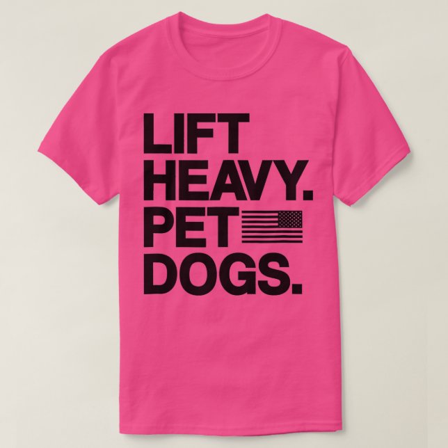 Camiseta Gimnasio de perros Mascotas pesados para elevadore (Diseño del anverso)