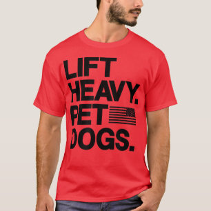Camiseta Gimnasio de perros Mascotas pesados para elevadore