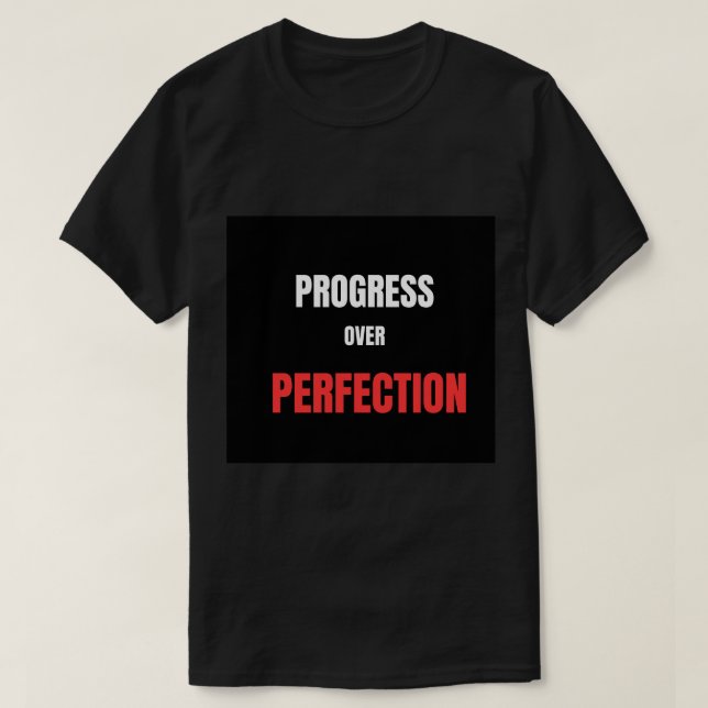 Camiseta Gimnasio de Powerlifting Motivación Progreso Sobre (Diseño del anverso)