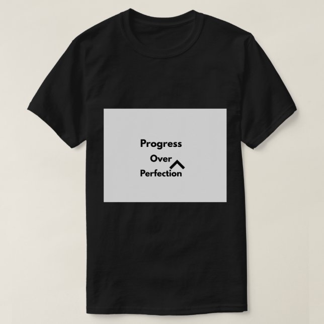 Camiseta Gimnasio de Powerlifting Motivación Progreso Sobre (Diseño del anverso)