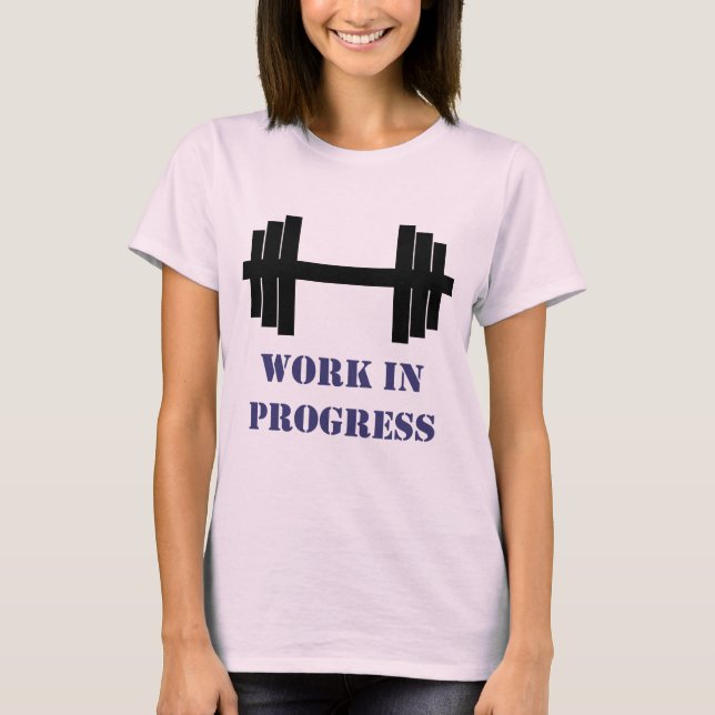 Camiseta Gimnasio de trabajo en curso (Anverso)
