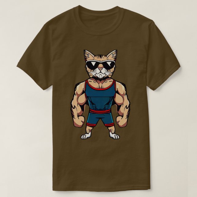 Camiseta Gimnasio del gato (Diseño del anverso)