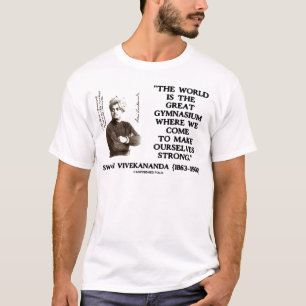 Camiseta Gimnasio del mundo de Vivekananda del Swami gran