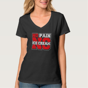 Camiseta Gimnasio Dice No Dolor No Helado Tarjeta de Entren