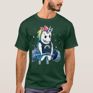 Camiseta Gimnasio divertida de entrenamiento de Unicornio p