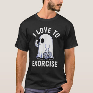 Camiseta Gimnasio divertido fantasma Entrenamiento de cuerp
